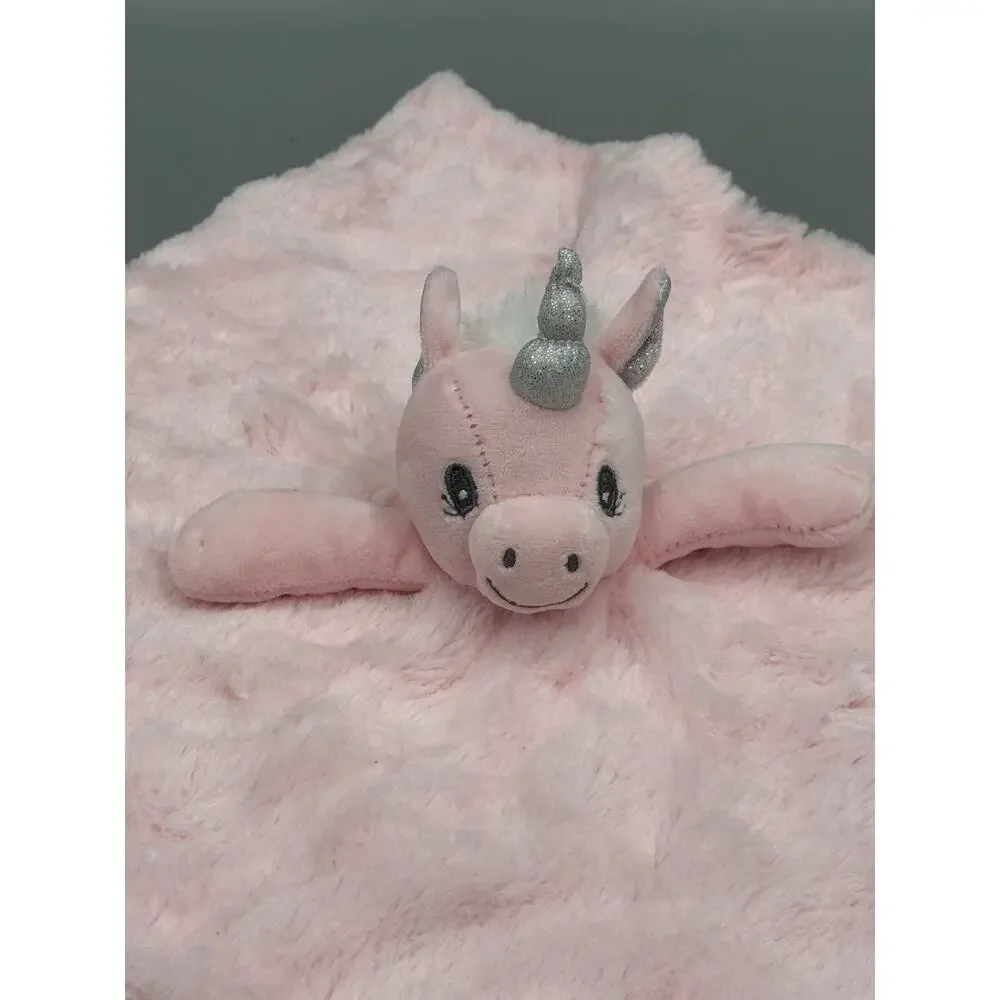Trend Lab Pink Unicorn‎ Plush W/ Rattle And Lovey Baby Security Blanket